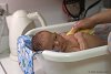 а вот мы первый раз купаемся