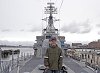 А потом поехали смотреть на первый боевой корабль Соединённых Штатов (это не он)